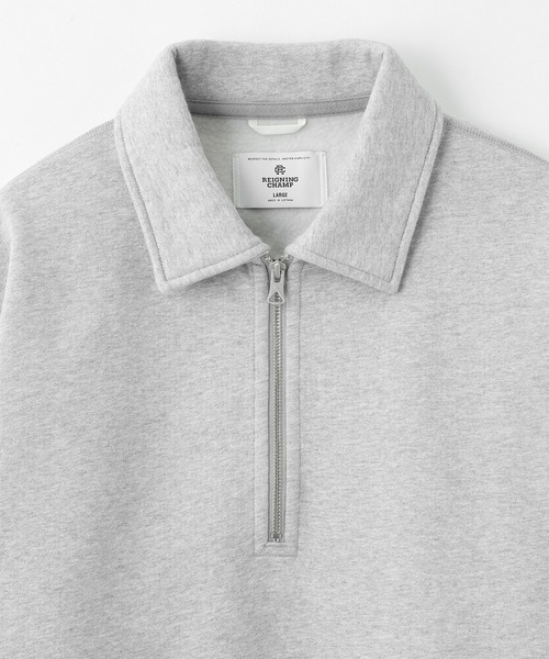 styles(スタイルス)の「REIGNING CHAMP BRUSHED FLEECE HALF ZIP RELAXED SWEAT RC-3561(スウェット・メンズ・グレー/ブラウン・L)」の5枚目の写真