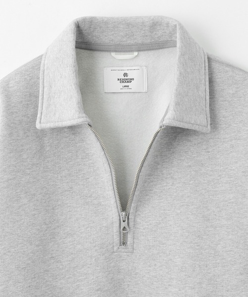 styles(スタイルス)の「REIGNING CHAMP BRUSHED FLEECE HALF ZIP RELAXED SWEAT RC-3561(スウェット・メンズ・グレー/ブラウン・L)」の6枚目の写真