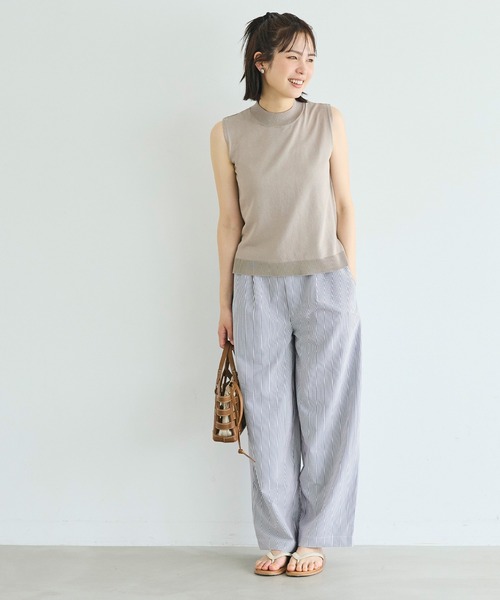 coca（coca）（コカ）の「とろみサッカーイージーパンツ（その他パンツ・レディース・ネイビー/ライトグレー・L/S/M）」の9枚目の写真