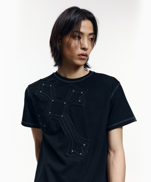 AAKAM(アーカム)の「Big Patch CROS2 Half Top (Black)(Tシャツ/カットソー・レディース・その他・1/2)」の12枚目の写真