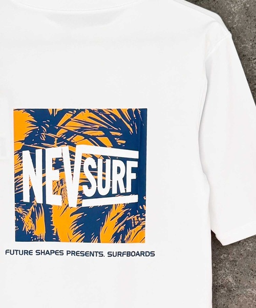 ZI-ON（ジーオン）の「メンズ ラッシュガード 水着 半袖 プリント ロゴ バックプリント ネブサーフ NEV（Tシャツ/カットソー・メンズ・オレンジ/ネイビー/ブラック/チャコールグレー/イエロー/オフホワイト/ロイヤルブルー/ホワイト系その他・L/M/XL）」の17枚目の写真