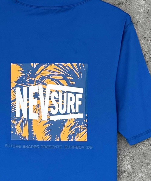 ZI-ON（ジーオン）の「メンズ ラッシュガード 水着 半袖 プリント ロゴ バックプリント ネブサーフ NEV（Tシャツ/カットソー・メンズ・オレンジ/ネイビー/ブラック/チャコールグレー/イエロー/オフホワイト/ロイヤルブルー/ホワイト系その他・L/M/XL）」の19枚目の写真