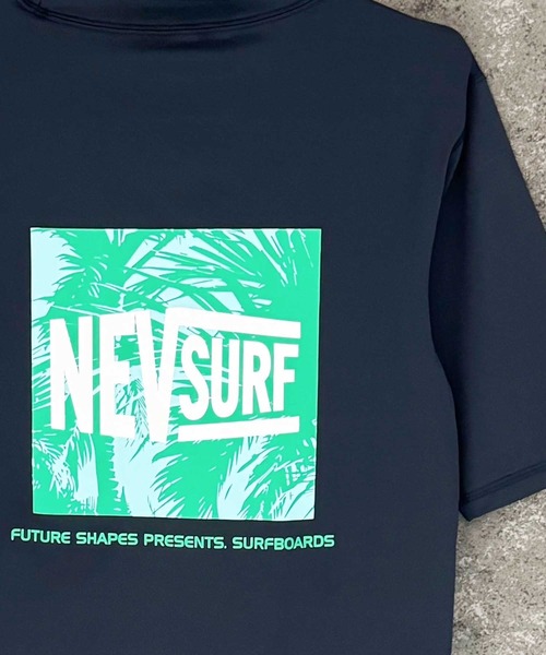 ZI-ON（ジーオン）の「メンズ ラッシュガード 水着 半袖 プリント ロゴ バックプリント ネブサーフ NEV（Tシャツ/カットソー・メンズ・オレンジ/ネイビー/ブラック/チャコールグレー/イエロー/オフホワイト/ロイヤルブルー/ホワイト系その他・L/M/XL）」の20枚目の写真