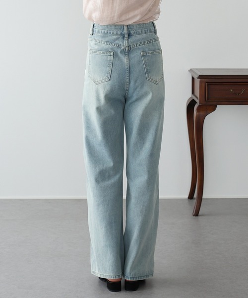 BLUEEAST(ブルーイースト)の「《2サイズ展開》トリムレースデニム(デニムパンツ・レディース・ブルー・LARGE/MEDIUM)」の13枚目の写真