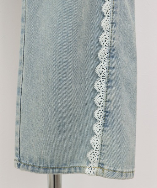 BLUEEAST(ブルーイースト)の「《2サイズ展開》トリムレースデニム(デニムパンツ・レディース・ブルー・LARGE/MEDIUM)」の19枚目の写真