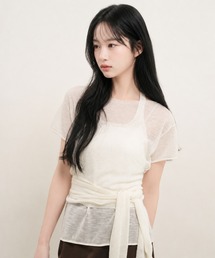 GENERAL IDEA | 【GENERAL IDEA】 シースルーレイヤードニットセット / SEE THROUGH HALTER NECK LAYERED KNIT SET(Tシャツ/カットソー)