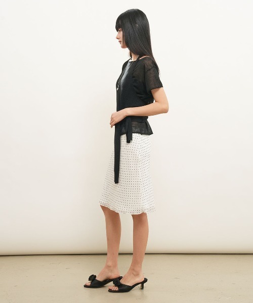 GENERAL IDEA(ジェネラルアイデア)の「【GENERAL IDEA】 シースルーレイヤードニットセット / SEE THROUGH HALTER NECK LAYERED KNIT SET(Tシャツ/カットソー・レディース・ブラック/アイボリー/ピンク・S/L/M)」の14枚目の写真