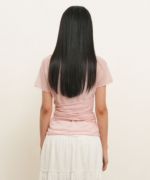 GENERAL IDEA(ジェネラルアイデア)の「【GENERAL IDEA】 シースルーレイヤードニットセット / SEE THROUGH HALTER NECK LAYERED KNIT SET(Tシャツ/カットソー・レディース・ブラック/アイボリー/ピンク・S/L/M)」の19枚目の写真