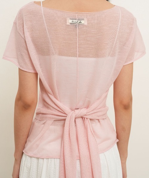 GENERAL IDEA(ジェネラルアイデア)の「【GENERAL IDEA】 シースルーレイヤードニットセット / SEE THROUGH HALTER NECK LAYERED KNIT SET(Tシャツ/カットソー・レディース・ブラック/アイボリー/ピンク・S/L/M)」の20枚目の写真