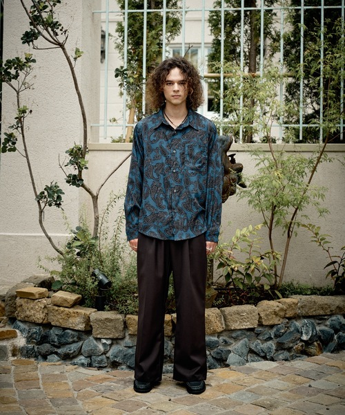 CASPER JOHN(キャスパージョン)の「Paisley shirts/ペイズリーシャツ(シャツ/ブラウス・メンズ・ブルー/ブラウン・X-SMALL/LARGE/MEDIUM/SMALL)」の6枚目の写真