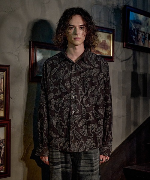 CASPER JOHN(キャスパージョン)の「Paisley shirts/ペイズリーシャツ(シャツ/ブラウス・メンズ・ブルー/ブラウン・X-SMALL/LARGE/MEDIUM/SMALL)」の10枚目の写真