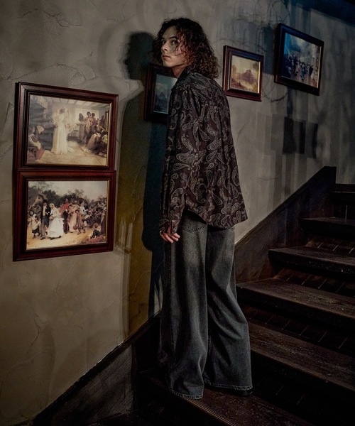 CASPER JOHN(キャスパージョン)の「Paisley shirts/ペイズリーシャツ(シャツ/ブラウス・メンズ・ブルー/ブラウン・X-SMALL/LARGE/MEDIUM/SMALL)」の12枚目の写真