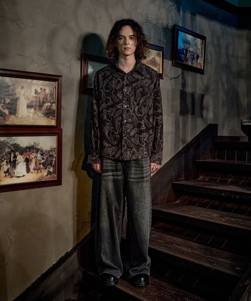 CASPER JOHN(キャスパージョン)の「Paisley shirts/ペイズリーシャツ(シャツ/ブラウス・メンズ・ブルー/ブラウン・X-SMALL/LARGE/MEDIUM/SMALL)」の11枚目の写真