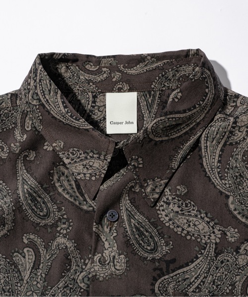 CASPER JOHN(キャスパージョン)の「Paisley shirts/ペイズリーシャツ(シャツ/ブラウス・メンズ・ブルー/ブラウン・X-SMALL/LARGE/MEDIUM/SMALL)」の14枚目の写真