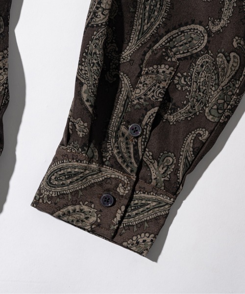 CASPER JOHN(キャスパージョン)の「Paisley shirts/ペイズリーシャツ(シャツ/ブラウス・メンズ・ブルー/ブラウン・X-SMALL/LARGE/MEDIUM/SMALL)」の19枚目の写真