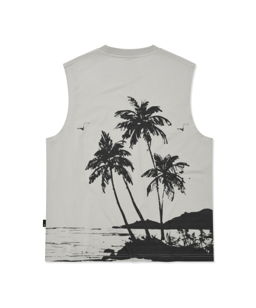 BROWNBREATH（ブラウンブレス）の「PALM COAST SLEEVELESS - GREY（Tシャツ/カットソー・レディース・その他・SMALL/MEDIUM/LARGE/X-LARGE）」の2枚目の写真