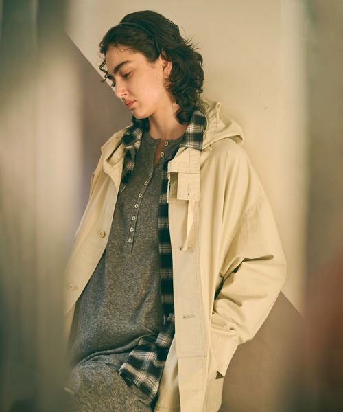 kha:ki（カーキ）の「「KHA:KI / カーキ」GAS PARKA（その他アウター・レディース・オリーブ/ベージュ/グレイッシュベージュ/ブラック・1/2）」の7枚目の写真