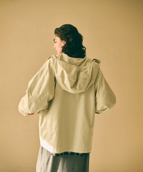 kha:ki（カーキ）の「「KHA:KI / カーキ」GAS PARKA（その他アウター・レディース・オリーブ/ベージュ/グレイッシュベージュ/ブラック・1/2）」の13枚目の写真