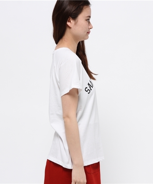 earth music&ecology(アースミュージックアンドエコロジー)の「【2016Summer】ドルマンロゴTシャツ(Tシャツ/カットソー・レディース・オフホワイト/LT.Gray/ブラック/カーキ・FREE)」の10枚目の写真