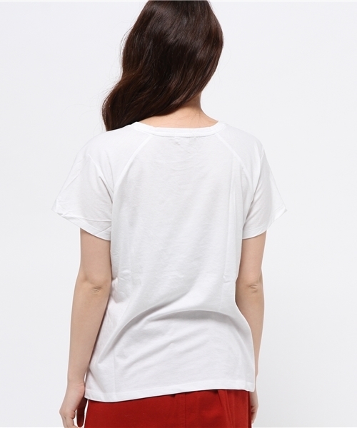 earth music&ecology(アースミュージックアンドエコロジー)の「【2016Summer】ドルマンロゴTシャツ(Tシャツ/カットソー・レディース・オフホワイト/LT.Gray/ブラック/カーキ・FREE)」の11枚目の写真