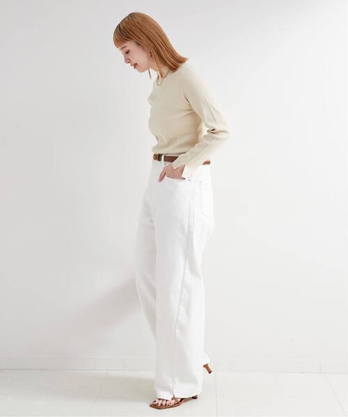 B.C STOCK（ベーセーストック）の「《追加11》ウォッシャブル / DU JOUR / デュ ジュール BARREL BAGGY JEAN（デニムパンツ・レディース・ホワイト系その他/ブルー/ネイビー・38/34/36）」の6枚目の写真