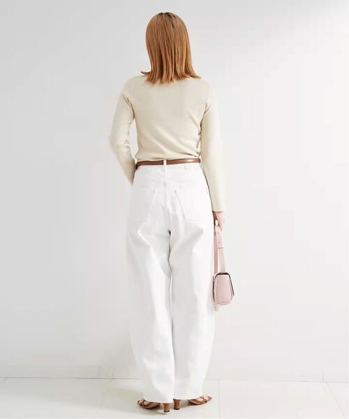 B.C STOCK（ベーセーストック）の「《追加11》ウォッシャブル / DU JOUR / デュ ジュール BARREL BAGGY JEAN（デニムパンツ・レディース・ホワイト系その他/ブルー/ネイビー・38/34/36）」の7枚目の写真
