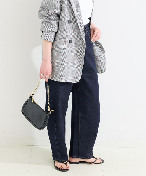 B.C STOCK（ベーセーストック）の「《追加11》ウォッシャブル / DU JOUR / デュ ジュール BARREL BAGGY JEAN（デニムパンツ・レディース・ホワイト系その他/ブルー/ネイビー・38/34/36）」の17枚目の写真