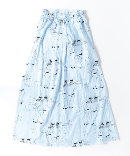 INDIA IS BEAUTIFUL（インディアイズビューティフル）の「【ROSE BUD別注】INDIA IS BEAUTIFUL/PRINTED SKIRT（スカート・レディース・ブラック/ブルー・ONE SIZE）」の15枚目の写真