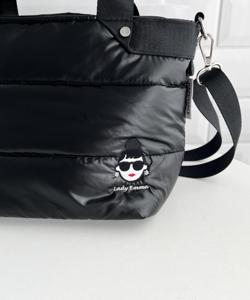 HAPPY FACE(ハッピーフェイス)の「EMMA顔刺?ボンディング2WAY BK(ショルダーバッグ・レディース・ブラック・ONE SIZE)」の8枚目の写真