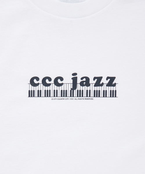 CITY COUNTRY CITY(シティーカントリーシティー)の「CITY COUNTRY CITY / シティーカントリーシティー CCC JAZZ(Tシャツ/カットソー・メンズ・ネイビー/ホワイト・SMALL/LARGE/MEDIUM)」の4枚目の写真