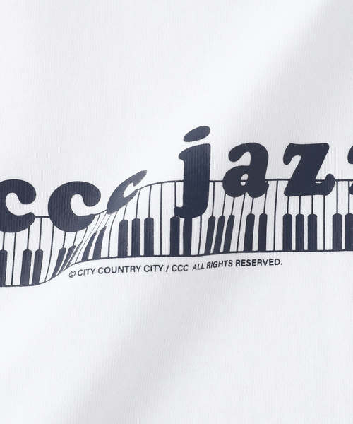 CITY COUNTRY CITY(シティーカントリーシティー)の「CITY COUNTRY CITY / シティーカントリーシティー CCC JAZZ(Tシャツ/カットソー・メンズ・ネイビー/ホワイト・SMALL/LARGE/MEDIUM)」の14枚目の写真