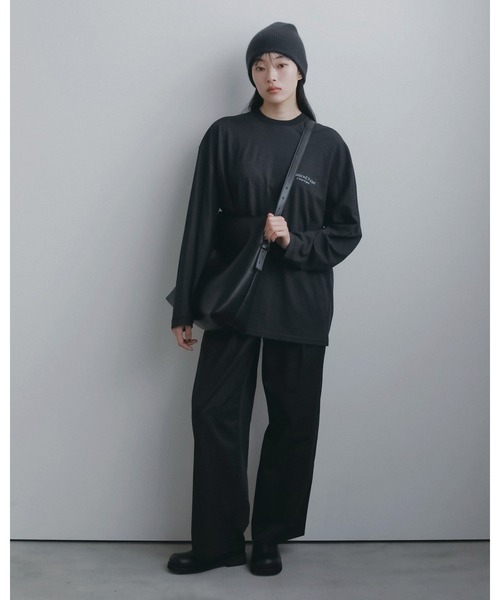 anuke(アンヌーク)の「Raccoon Knit Beanie(ニットキャップ/ビーニー・レディース・アイボリー/ラベンダー/オリーブ/チャコールグレー・FREE)」の11枚目の写真