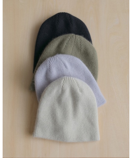 anuke(アンヌーク)の「Raccoon Knit Beanie(ニットキャップ/ビーニー・レディース・アイボリー/ラベンダー/オリーブ/チャコールグレー・FREE)」の19枚目の写真