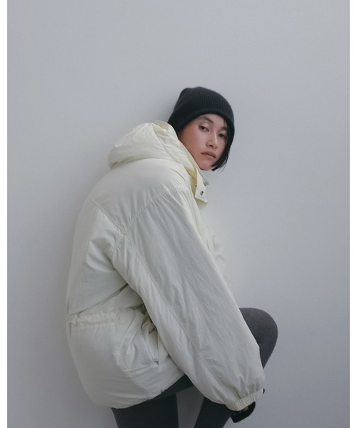 anuke(アンヌーク)の「Raccoon Knit Beanie(ニットキャップ/ビーニー・レディース・アイボリー/ラベンダー/オリーブ/チャコールグレー・FREE)」の16枚目の写真