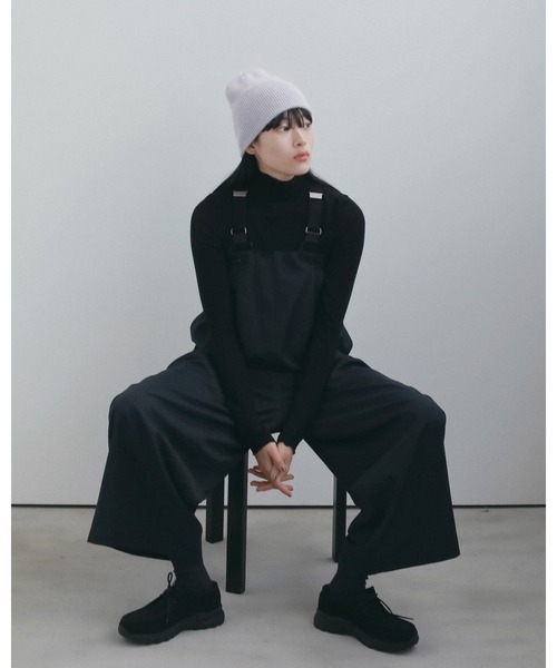 anuke(アンヌーク)の「Raccoon Knit Beanie(ニットキャップ/ビーニー・レディース・アイボリー/ラベンダー/オリーブ/チャコールグレー・FREE)」の5枚目の写真