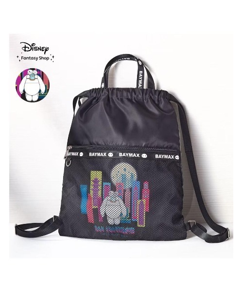 Disney(ディズニー)の「ナップサック「ベイマックス」(バックパック/リュック・レディース・ブラック・-)」の2枚目の写真