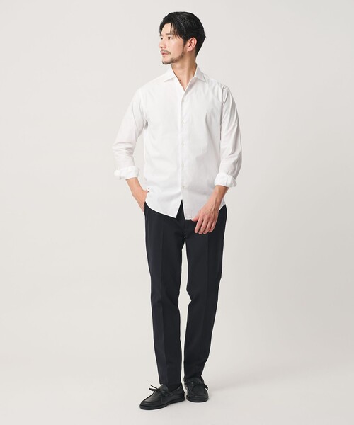 BEAUTY&YOUTH UNITED ARROWS(ビューティーアンドユースユナイテッドアローズ)の「【WEB限定 WARDROBE SMART】コットン ワイドカラー スキッパー シャツ(シャツ/ブラウス・メンズ・ブラック/コバルトブルー/ホワイト/ライトグレー・M/L/XL/S)」の21枚目の写真