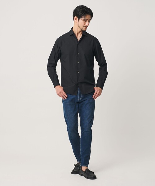 BEAUTY&YOUTH UNITED ARROWS(ビューティーアンドユースユナイテッドアローズ)の「【WEB限定 WARDROBE SMART】コットン ワイドカラー スキッパー シャツ(シャツ/ブラウス・メンズ・ブラック/コバルトブルー/ホワイト/ライトグレー・M/L/XL/S)」の18枚目の写真