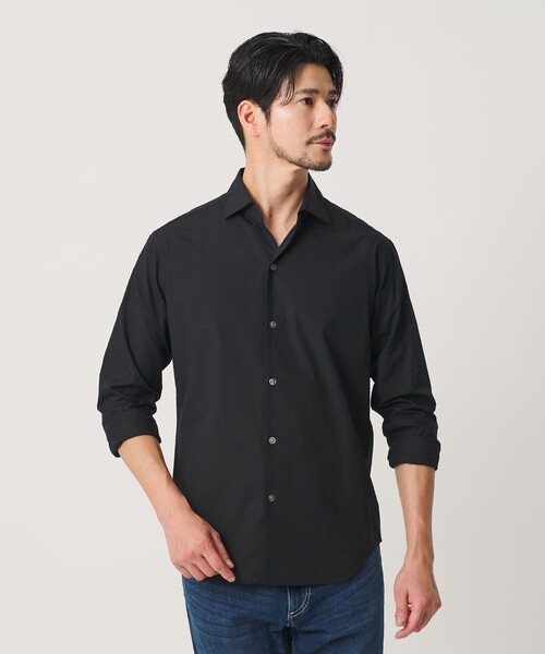 BEAUTY&YOUTH UNITED ARROWS(ビューティーアンドユースユナイテッドアローズ)の「【WEB限定 WARDROBE SMART】コットン ワイドカラー スキッパー シャツ(シャツ/ブラウス・メンズ・ブラック/コバルトブルー/ホワイト/ライトグレー・M/L/XL/S)」の17枚目の写真