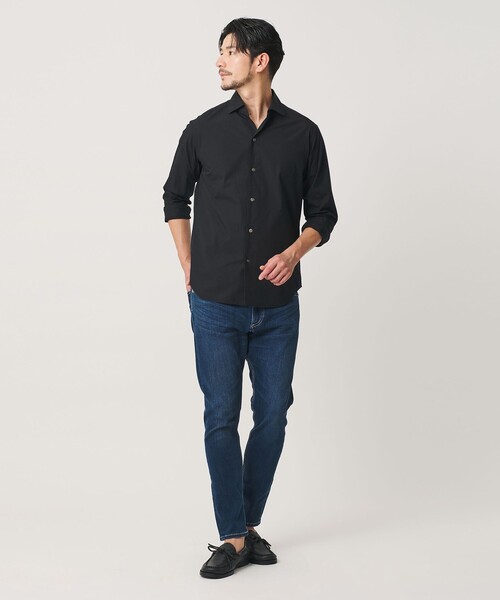 BEAUTY&YOUTH UNITED ARROWS(ビューティーアンドユースユナイテッドアローズ)の「【WEB限定 WARDROBE SMART】コットン ワイドカラー スキッパー シャツ(シャツ/ブラウス・メンズ・ブラック/コバルトブルー/ホワイト/ライトグレー・M/L/XL/S)」の16枚目の写真