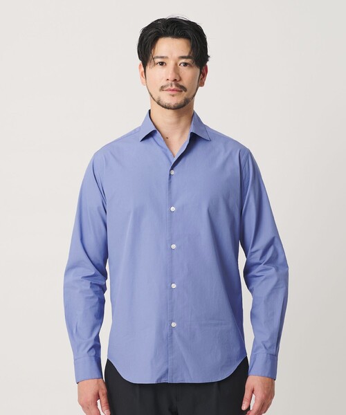 BEAUTY&YOUTH UNITED ARROWS(ビューティーアンドユースユナイテッドアローズ)の「【WEB限定 WARDROBE SMART】コットン ワイドカラー スキッパー シャツ(シャツ/ブラウス・メンズ・ブラック/コバルトブルー/ホワイト/ライトグレー・M/L/XL/S)」の15枚目の写真
