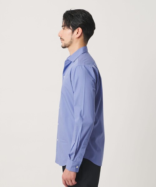 BEAUTY&YOUTH UNITED ARROWS(ビューティーアンドユースユナイテッドアローズ)の「【WEB限定 WARDROBE SMART】コットン ワイドカラー スキッパー シャツ(シャツ/ブラウス・メンズ・ブラック/コバルトブルー/ホワイト/ライトグレー・M/L/XL/S)」の14枚目の写真