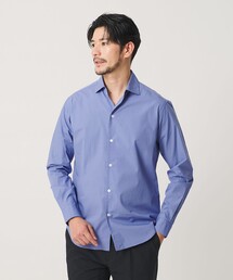 【WEB限定 WARDROBE SMART】コットン ワイドカラー スキッパー シャツ