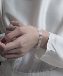 YArKA（ヤーカ）の「【YArKA/ヤーカ】flat mesh silky band chain bracelet [DFB90]/デザインフラットブレスレット 9mm（ブレスレット）」