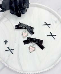 MA*RS | ゴシックハート×リボン2個SET(バレッタ/ヘアクリップ)