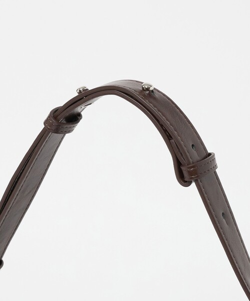 mur(ミュール)の「<mur>NUOVO BAG MINI ショルダーバッグ(ショルダーバッグ・レディース・ブラック/ダークブラウン・FREE)」の7枚目の写真