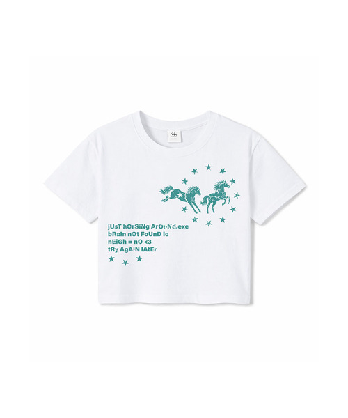 MILLION DAY(ミリオンデイ)の「ネイ クロップ半袖Tシャツ(Tシャツ/カットソー・レディース・ライム/ホワイト/ブラック・SMALL/MEDIUM/LARGE)」の1枚目の写真