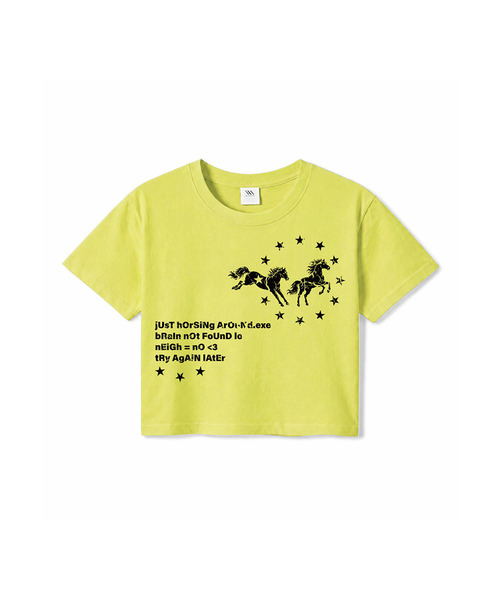 MILLION DAY(ミリオンデイ)の「ネイ クロップ半袖Tシャツ(Tシャツ/カットソー・レディース・ライム/ホワイト/ブラック・SMALL/MEDIUM/LARGE)」の3枚目の写真