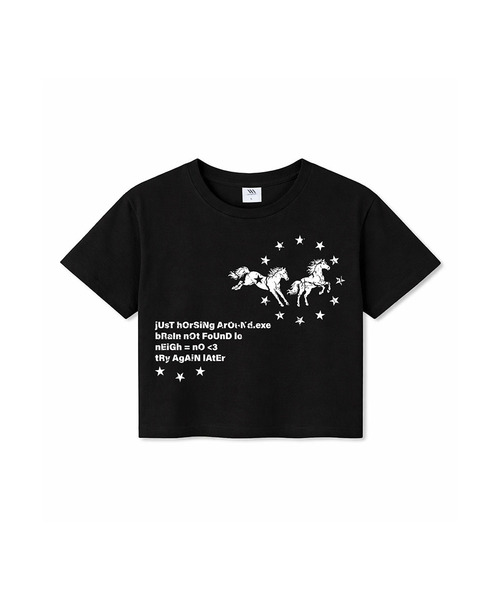 MILLION DAY(ミリオンデイ)の「ネイ クロップ半袖Tシャツ(Tシャツ/カットソー・レディース・ライム/ホワイト/ブラック・SMALL/MEDIUM/LARGE)」の2枚目の写真