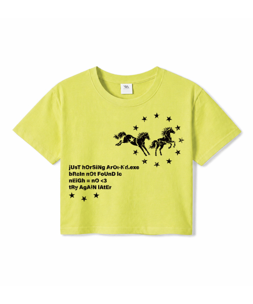 MILLION DAY(ミリオンデイ)の「ネイ クロップ半袖Tシャツ(Tシャツ/カットソー・レディース・ライム/ホワイト/ブラック・SMALL/MEDIUM/LARGE)」の5枚目の写真
